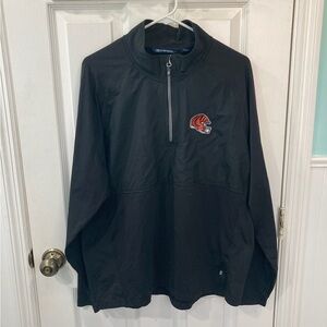 Cincinnati Bengals NFL Helmet Cutter & Buck Roam Epic Black Pullover Quarter Zip